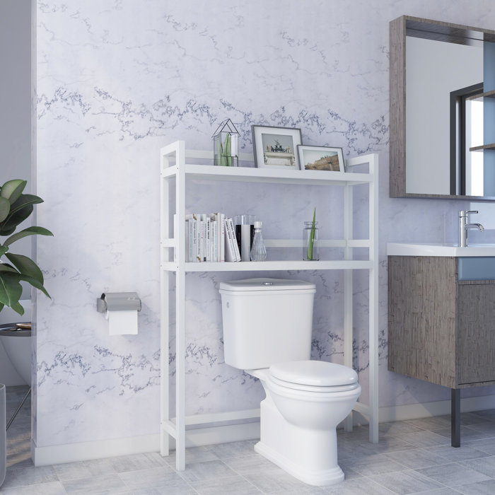 Red Barrel Studio® Bernardston Solid Wood Freestanding OvertheToilet